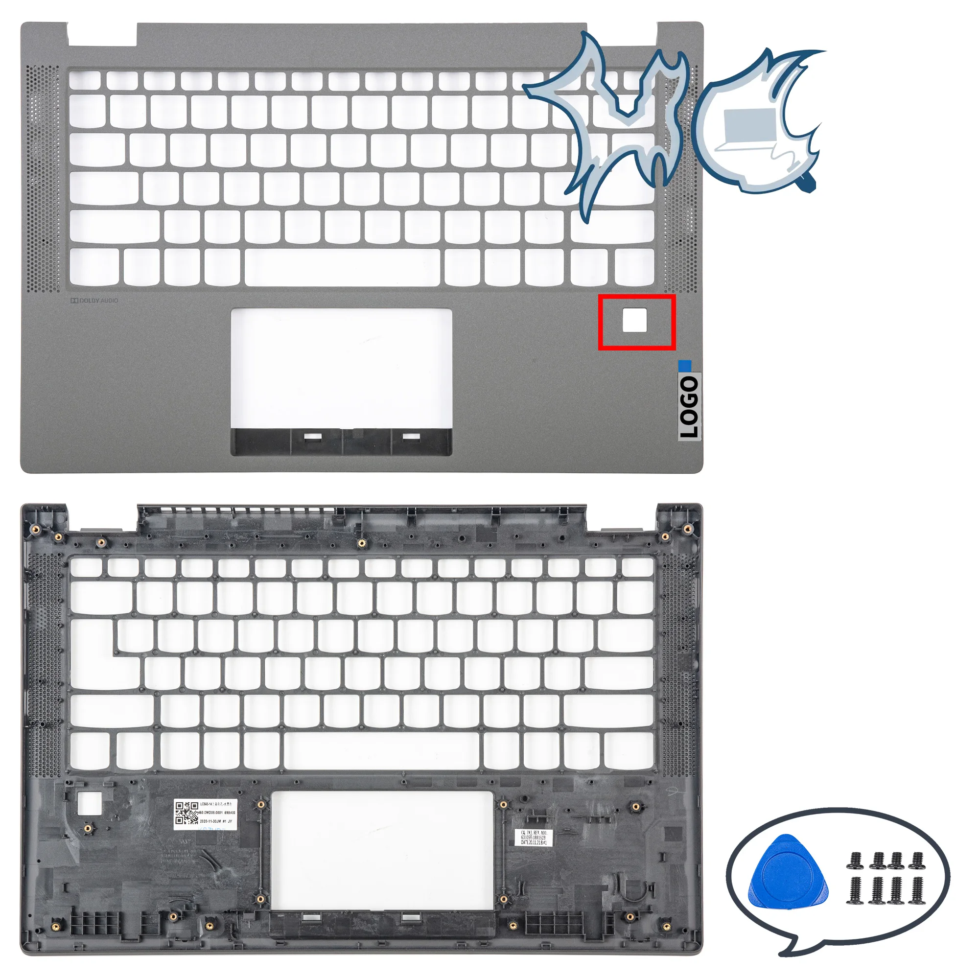 

NEW Laptop Covers For Lenovo Ideapad Flex 5-14IIL05 5-14ARE05 ITL05 5-14ALC05 Base Cover Gray Palmrest Parts Replace