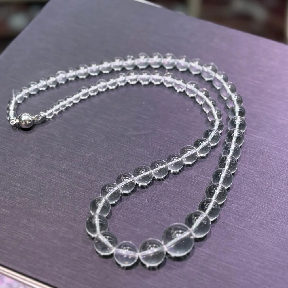 

1PCS Natural Clear Quartz Clavicle Necklace for Women Fashion Healing Jewelry Sweet Gift Chain