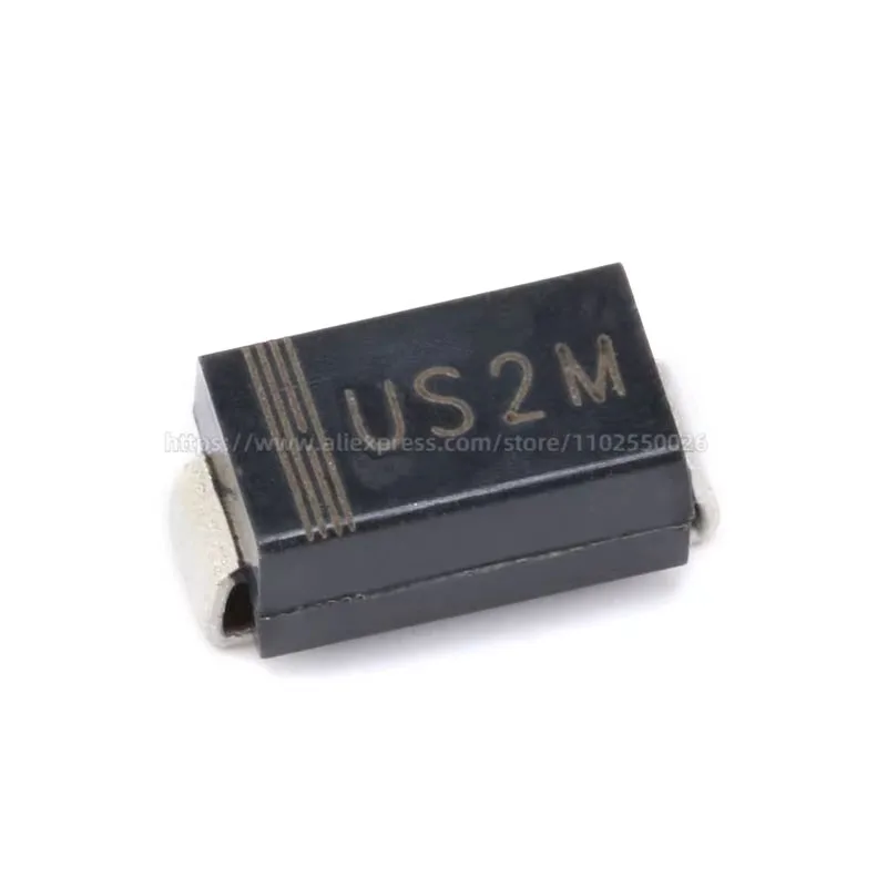 2000PCS RS1M RS2M FR107 US1M US2M UF4007 1A 2A 1000V SMA DO-214AC SMD Diodes Fast Rectifiers