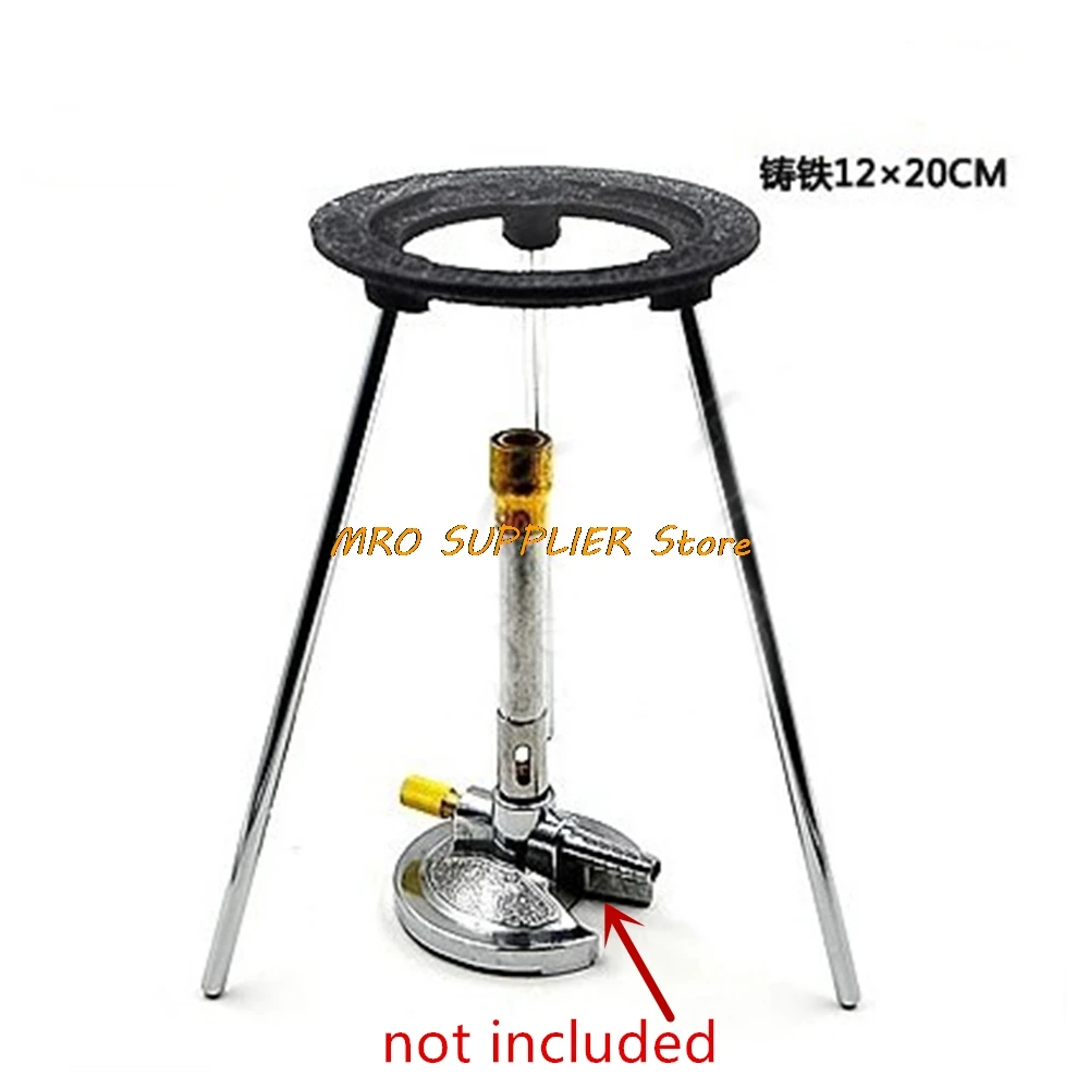 New Lab Bunsen Burner Tripod Cast Iron Support Stand 20cm Height