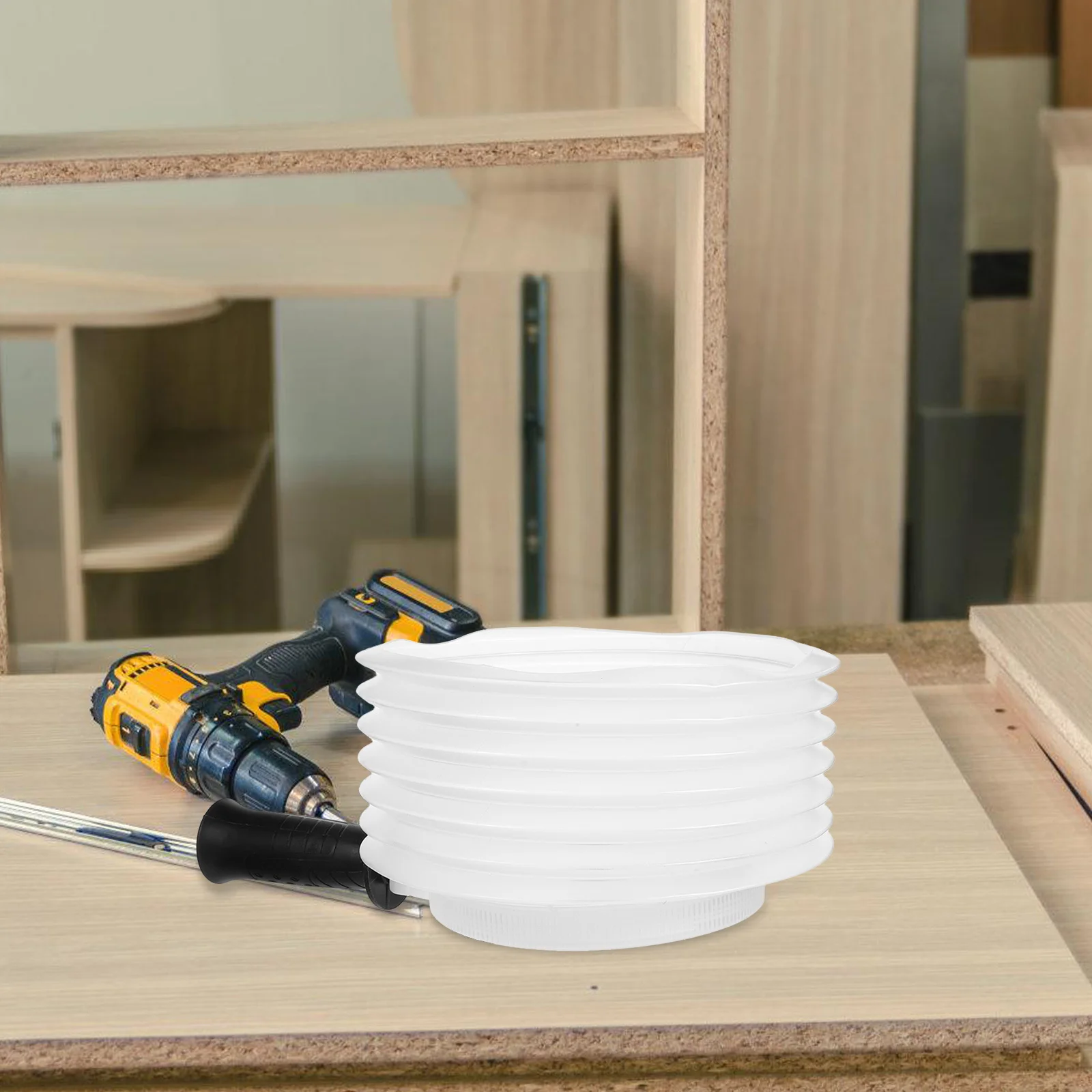 

160mm Elastic Sealing Dust Catcher for Drilling Power Tool Dust Protection Transparent Design Clean Workspace Hole Saw Cover