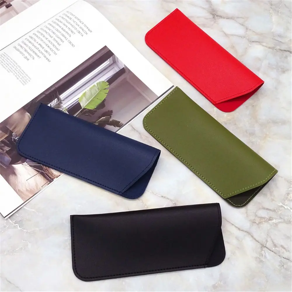Glasses Protective Cover Soft Pouch Women Men Glasses Box PU Leather Sunglasses Case Glasses Bag image 4