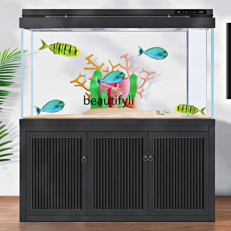 

D80 Fish tank background sticker 3D three-dimensional high definition wallpaper aquarium landscaping decorative painting