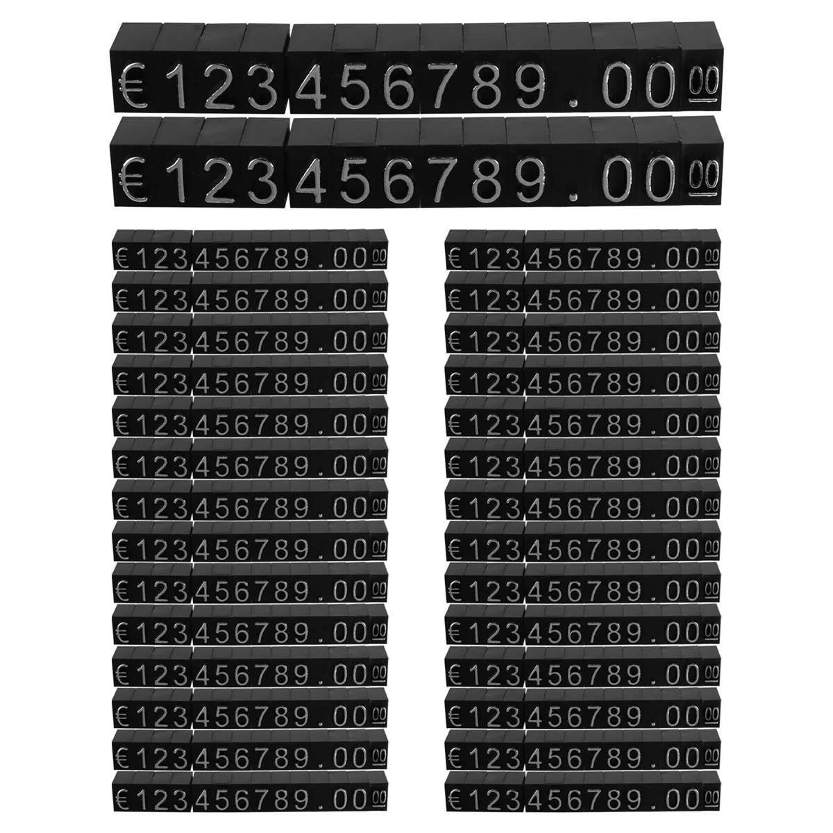 Новый A26P 30 комплектов пластиковых кубиков, ценники, регулируемая подставка для номера, магазин этикеток