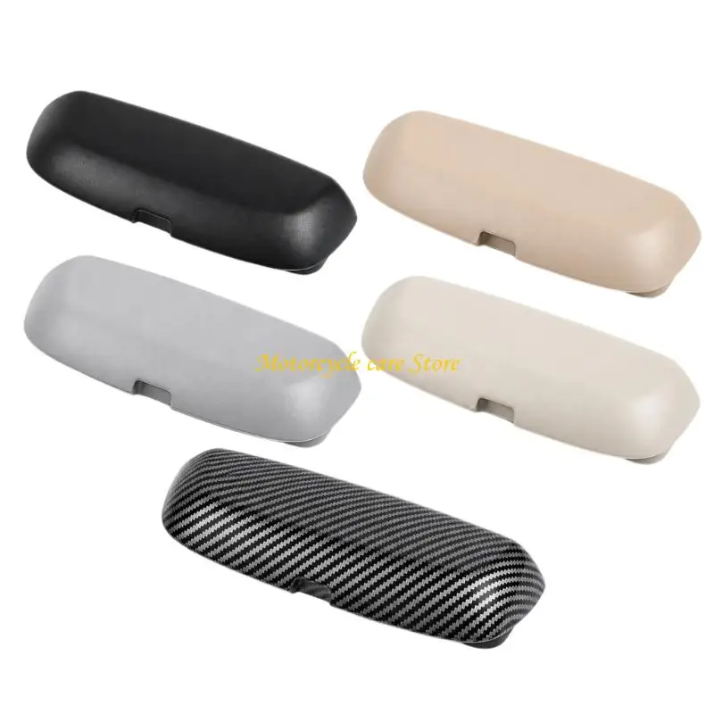 U75F Formed ABS Car Glasses Case with Enclosed Construction, In-Vehicle Storage for 3/5/7 Models Eyeglasses and Sunglasses