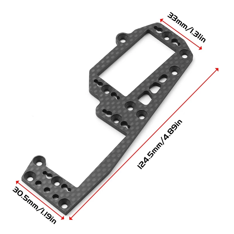 Koolstofvezel Radioplaat Rc Auto-Accessoires Voor Kyosho Mp10 Rc Auto Upgrade Onderdelen Accessoires TO-266-MP10