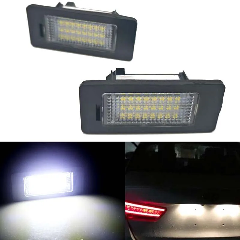 Luz de número de matrícula, 2 uds., 6000k, blanca, sin Error, para BMW E90 M3 E91 E92 E70 X5 X6 E39 F30 E60 E61 E93