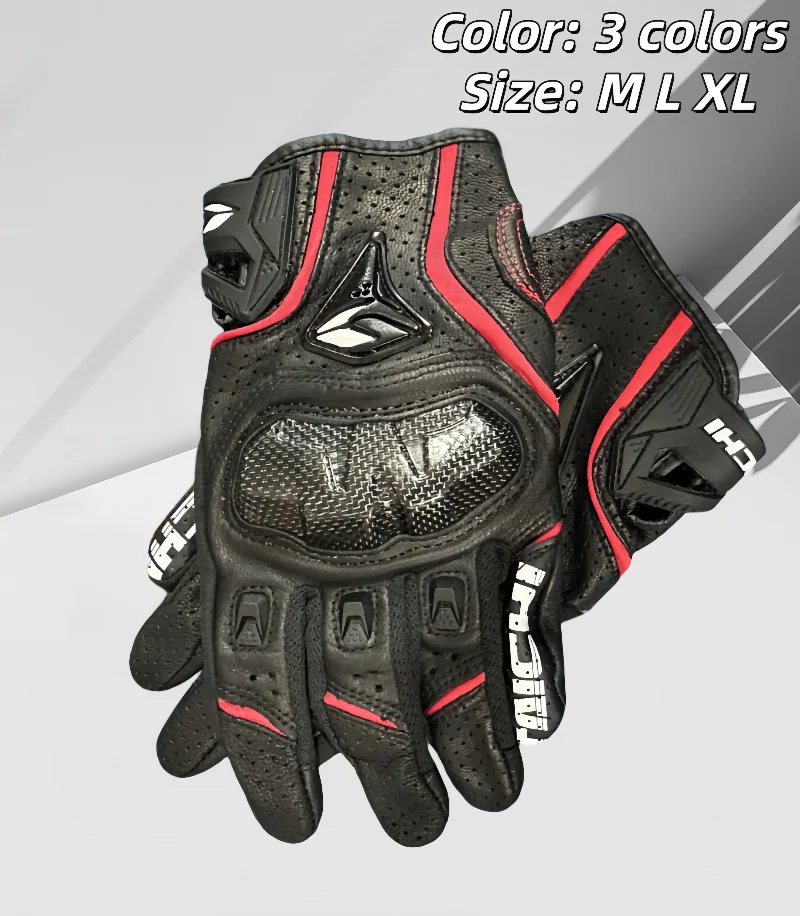 Herren-Motorradhandschuhe aus echtem Leder, RST390 391, Motocross-Rennhandschuhe, vier Jahreszeiten, Touchscreen, kompatibel mit Moto Guantes – Detail 2