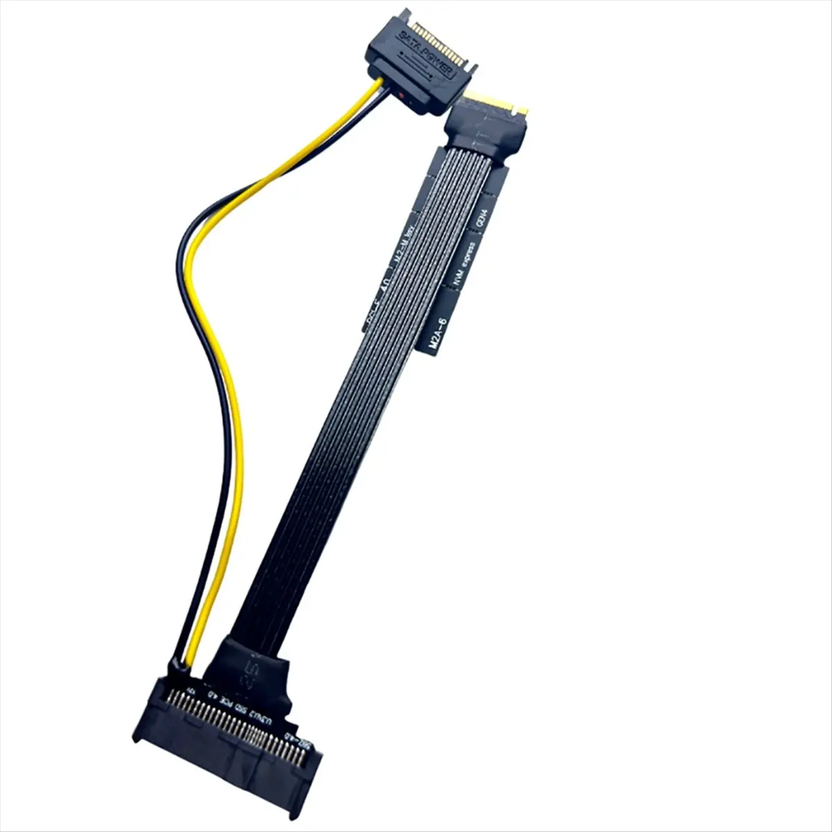 

A003 Посеребренный адаптер M.2 для твердотельного накопителя NVME — U.2 U.3 SSD-адаптер PCI-E 4.0 GEN4 Высокоскоростной удлинительный кабель (B)