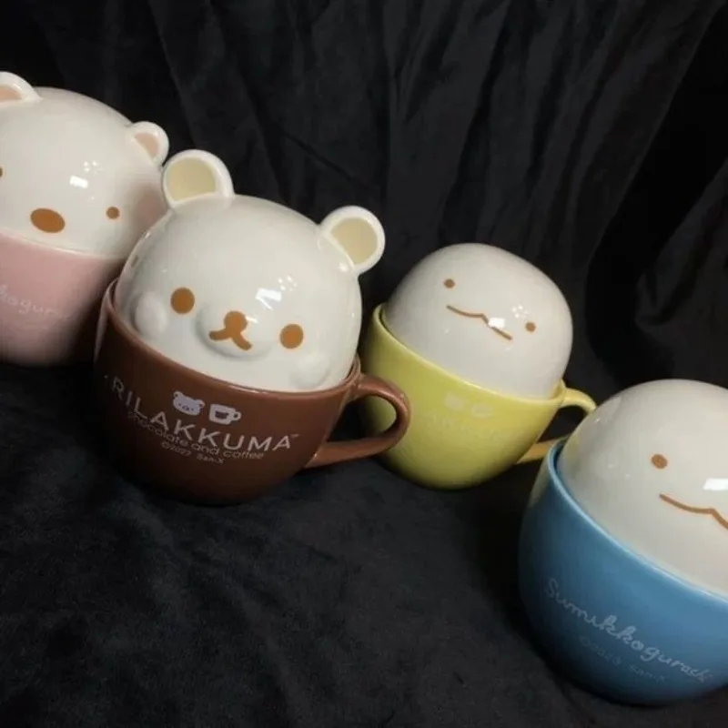

Японский мультфильм SumikkoGurashi, милые маленькие животные, мультяшная керамическая чашка, кружка, кофейная чашка для молока, 250 мл, каваи