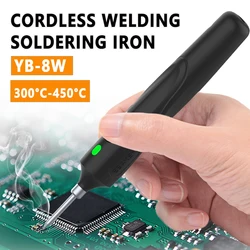 YB-8WThree-speed temperature contr Cordless Soldering Iron Removable Battery Rechargeable Soldering Iron Electronic Welding Tool