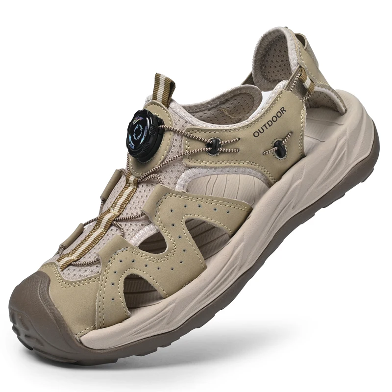 High-quality men's leisure sports sandals summer new breathable outdoor sandals with thick soles and comfortable sandals 38-47 image 2
