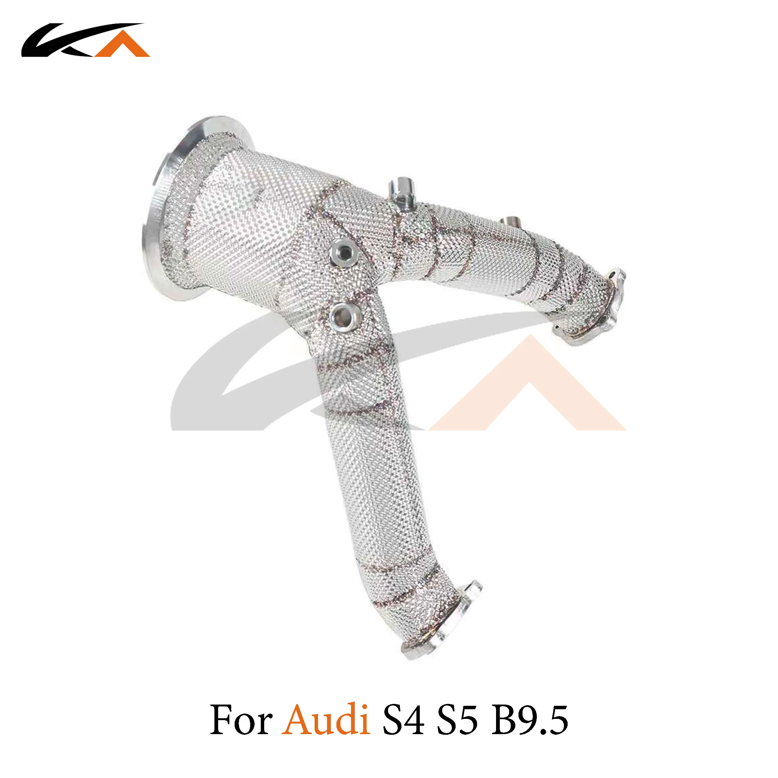 

KA Tuning exhaust system header stainless downpipe for Audi S4 S5 B9.5 3.0T axle pipe performance catalysis heat shield