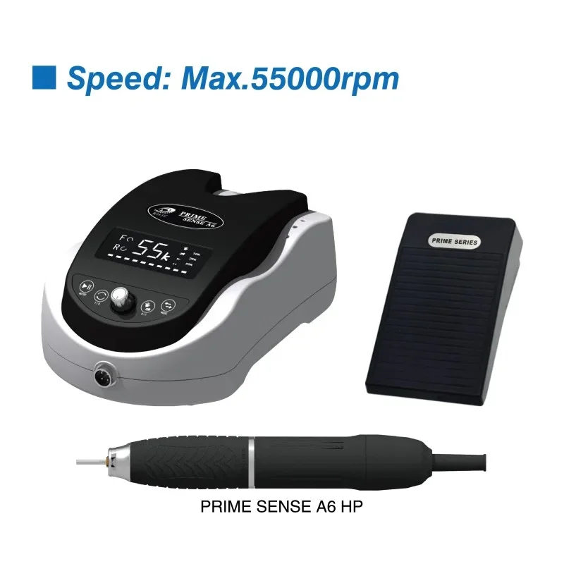 RHJC PRIME SENSE A6 Powerful 55000 Brushless Micromotor Jewelry Dental Drill Polishing Strong Handpiece Micro Motor
