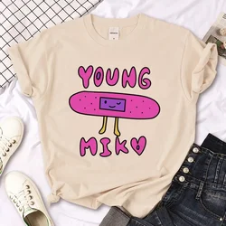 女性のためのミッキーの絵が描かれたTシャツ,原宿の服