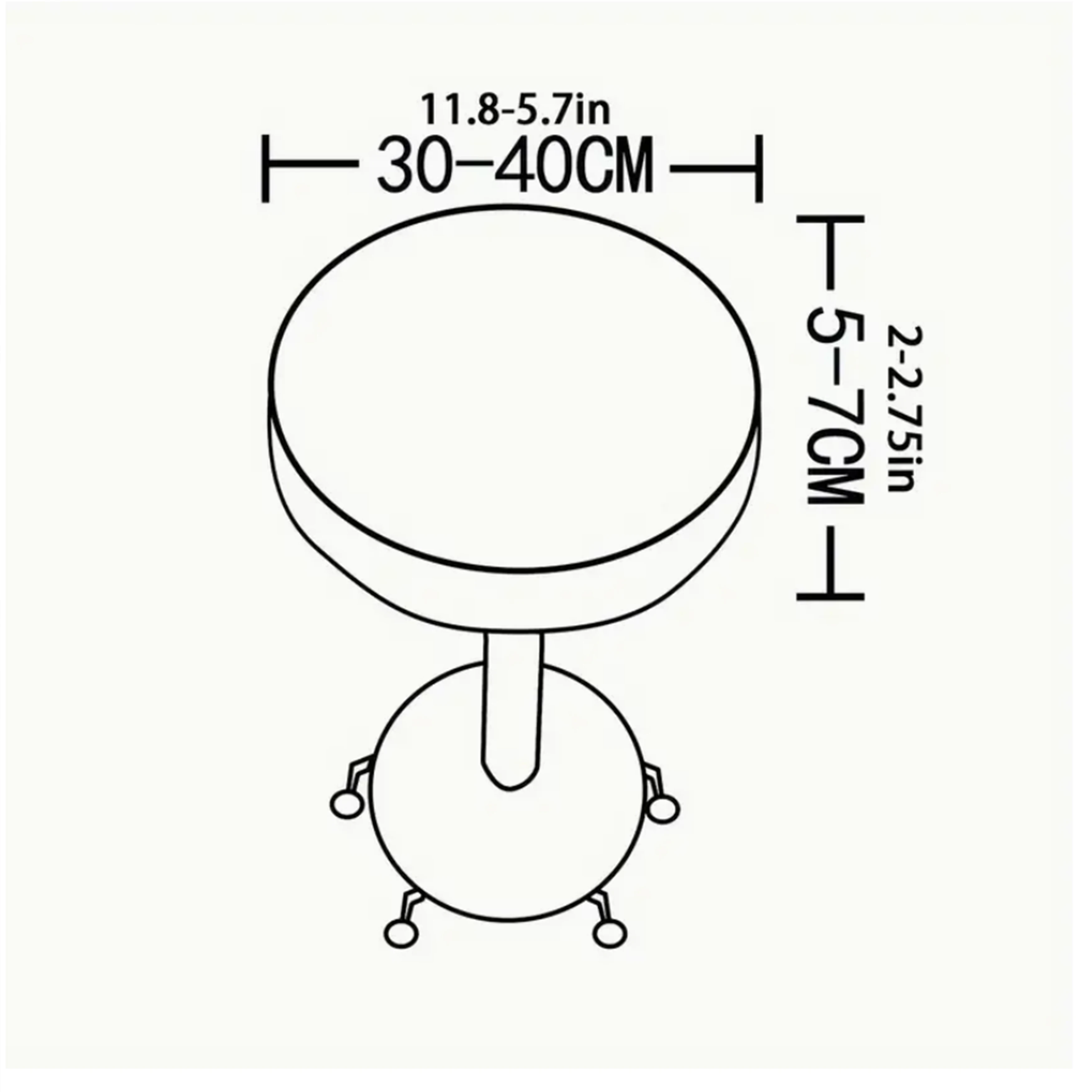 1/10pcs Thickened Plush Rotating Chair Cover Round Stool Cover, Seat Cover, Dirt-Resistant Protection, Elastic and Soft, Washabl