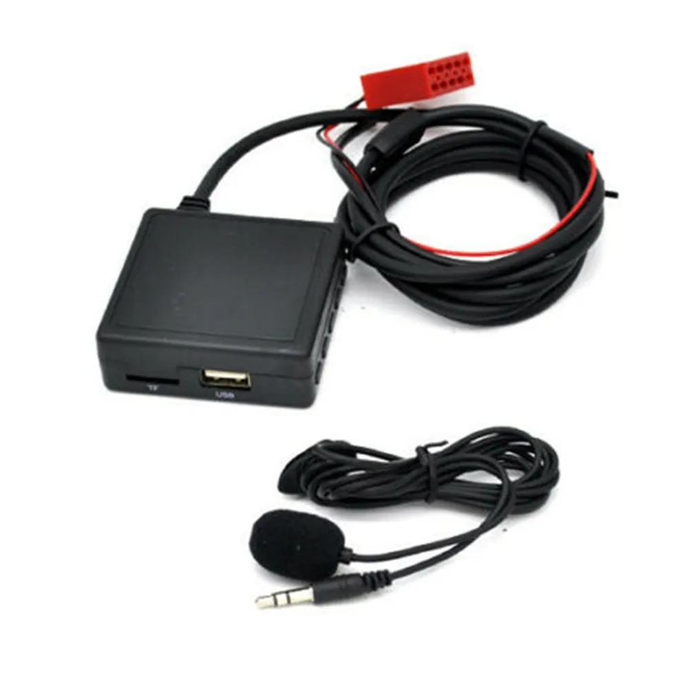 For Mercedes W124 W140 W210 Car Radio Adapter USB For SD AUX Handsfree Call Function for Phone Audio Streaming Requires AUX Mode