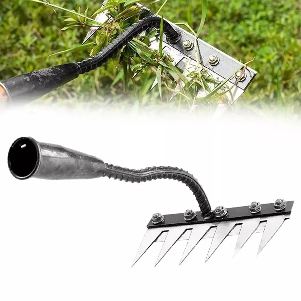 

Steel 8teeth Garden Weeding Rake Thickened Breaking Purpose Agricultural Straw Tools Rake Soil Gardening Rake Multi H6e2