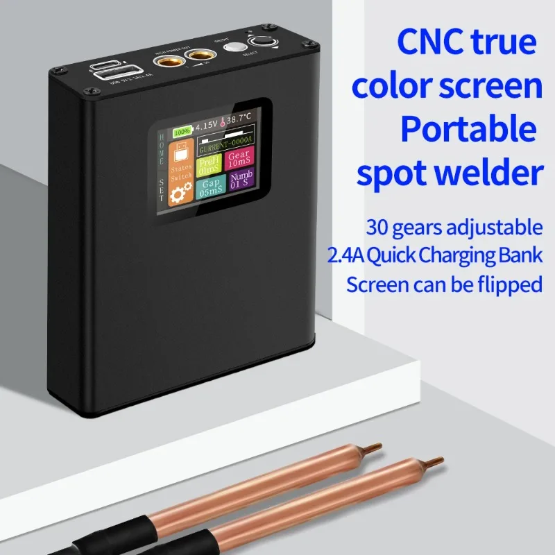 Digital Display Spot Welder 0.1-0.25MM Nickel Welding Handheld Protable Machine 30 Gear 18650 Lithium Battery Spot Welding Kit