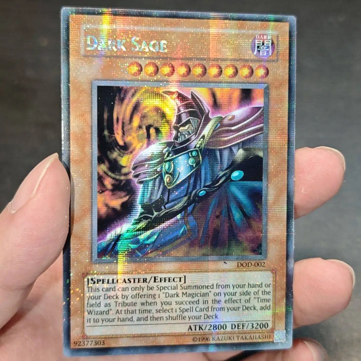 

Новый Ю-Ги-О! Коллекционная карта Dark Sage DOD-002 DIY English Ser Flash Card Hot Stamping Valkyrion The Magna Warrior SDD-001