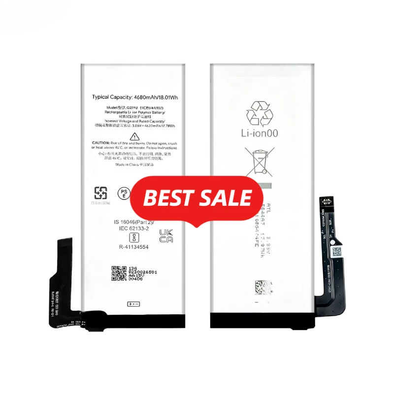 G27FU for Google Pixel 5A 5G/Pixel 5A Phone Battery 0 Cycle  High Capacity Battery Replacement Bateria Grade A Cell with Tools