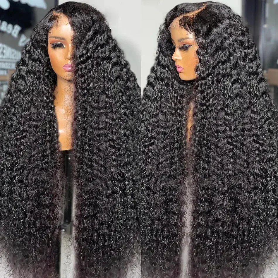 Loose Deep Wave Lace Front Wig 250% Water Wave 13x6 Lace Front Wig Curly 5x5 Glueless Wig Human Hair Ready to Wear Wig For Women