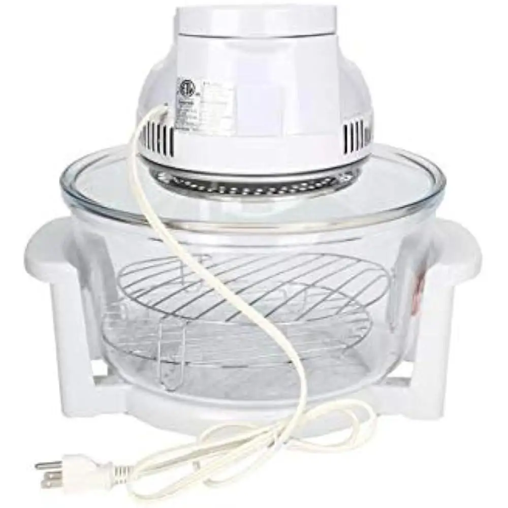 Turbo Piekarnik Szybkie gotowanie Zdrowe posiłki Bez oleju Zegar Kontrola temperatury Kompletny zestaw do piekarnika ze stojakiem na szczypce i stojakiem