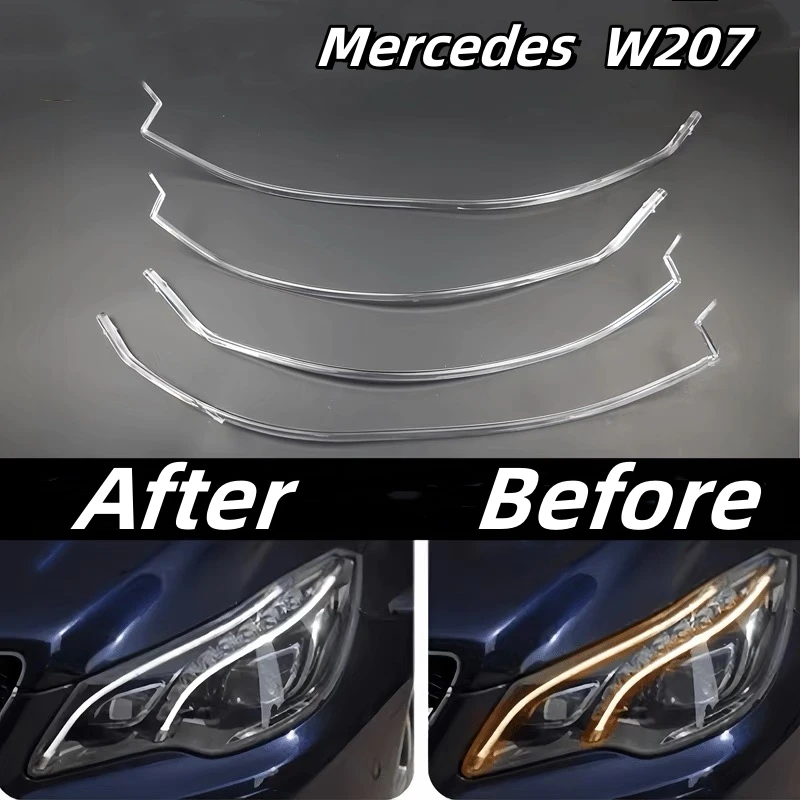 

For Mercedes Benz E Class Coupe W207 E200 E250 E300 2014-2016 DRL Headlight Light Guide Strip Lamp Daytime Running Light Tube