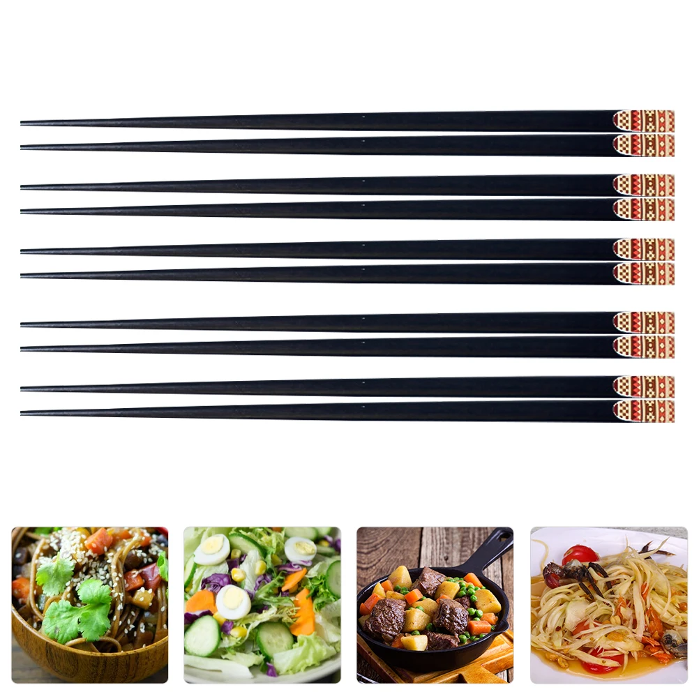 

Japanese Style Printed Wood Chopsticks Set Household Tableware Creative Wooden Reusable Eco-Friendly Lightweight Travel