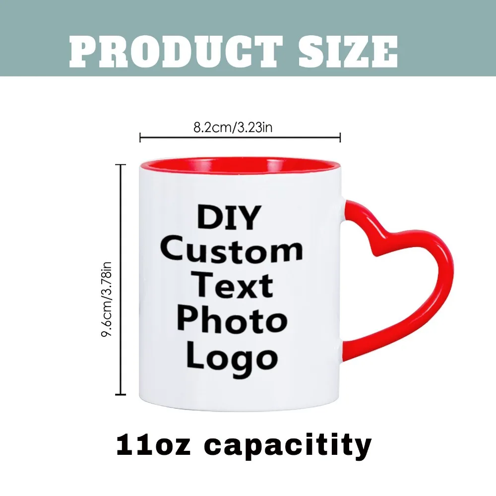 Fai da te immagine personalizzata ceramica tazze da caffè foto di famiglia Design tazza testo personalizzato tazze fai da te amici compleanno regalo