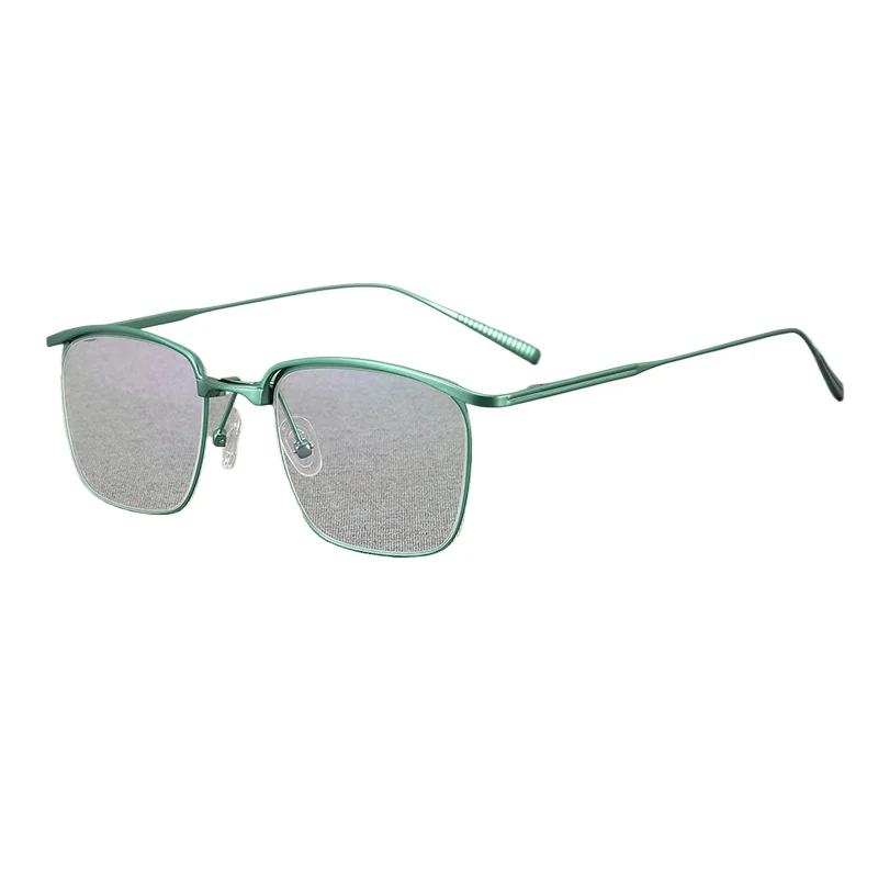 

9.8G Japanese ultra-light pure titanium men's trendy eyebrow line business retro myopia glasses frame women's pure titanium