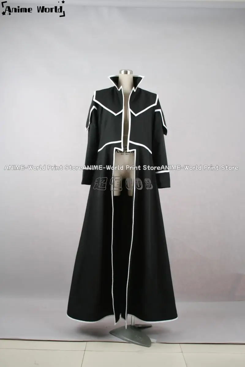 《Custom Size》Anime Yu-Gi-Oh! GX Zane Truesdale Kaiser Ryo Marufuji Only Black Coat Cosplay Costume Custom Any Size