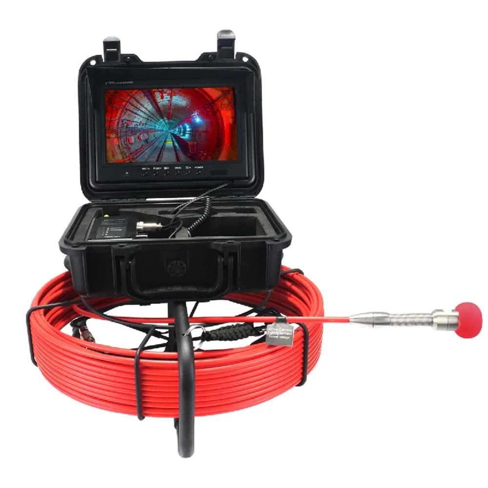 Factory waterproof industrial borescope drain inspection camera with light for sewer pipe drain