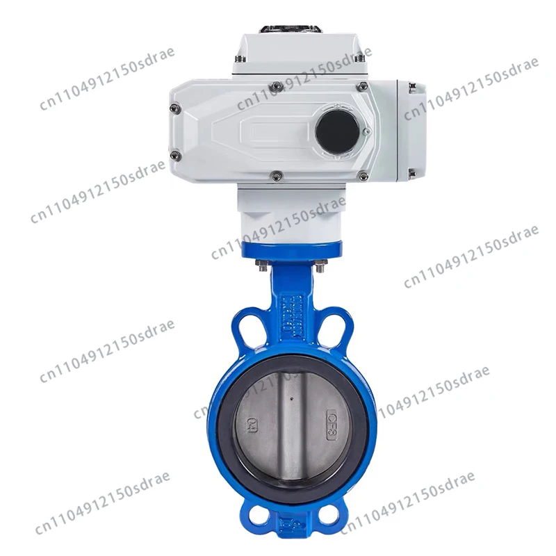 Electric Butterfly Valve D971X-16Q Wafer Type Water Valve Ptfe Stainless Steel Ductile Iron Regulating Valve