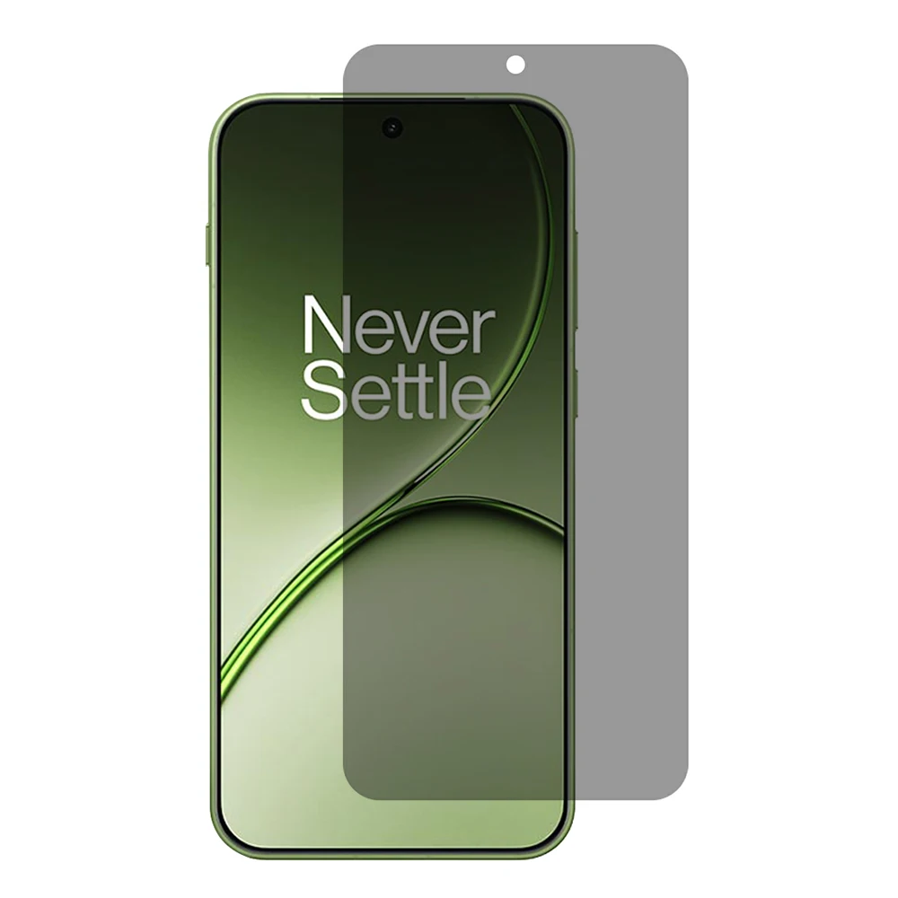

For OnePlus 15T 5G 2.5D Arc Edge Anti Spy Full Screen Protector High Aluminium-silicon Glass Film (Fingerprint Unlock)