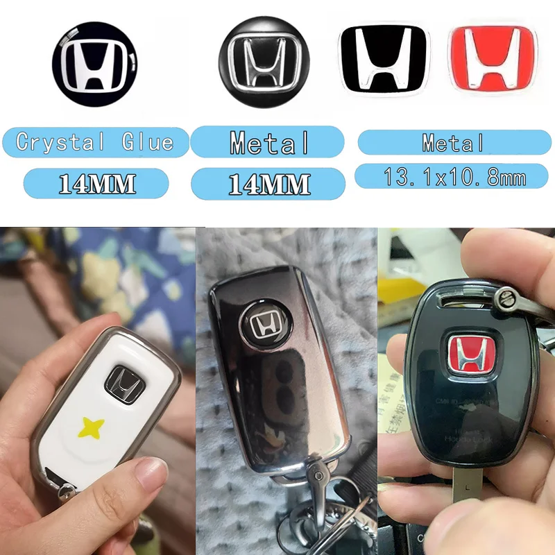 Chave do carro adesivos de controle automático chaveiro emblema acessórios para honda civic fit accord prelude crv 5th mugen cidade crz crx jazz hrv