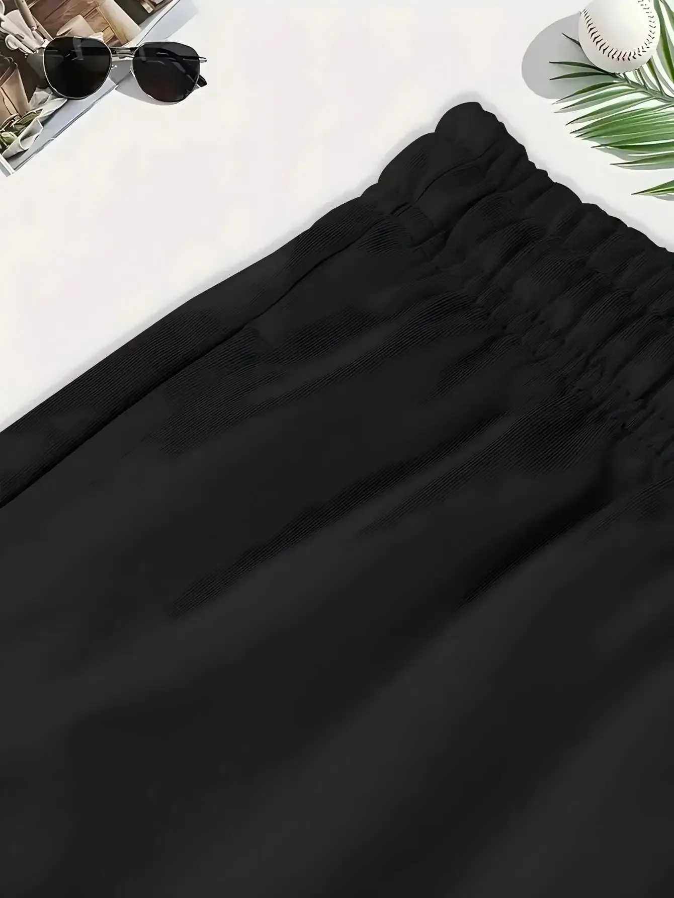 Calças Esportivas Femininas com Bolso Frontal e Cordão na Cintura para Corrida e Exercícios, Shorts de Algodão Puro