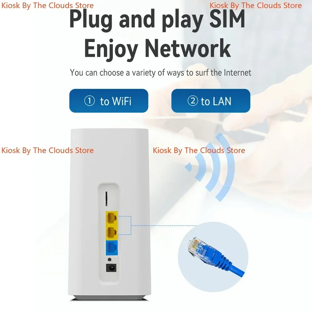 راوتر واي فاي 4g lte ، mbps ، 3lan ، vpn ، cpe ، rj45 ، مع فتحة لبطاقة sim ، هوائي مدمج ، للمنزل والمكتب
