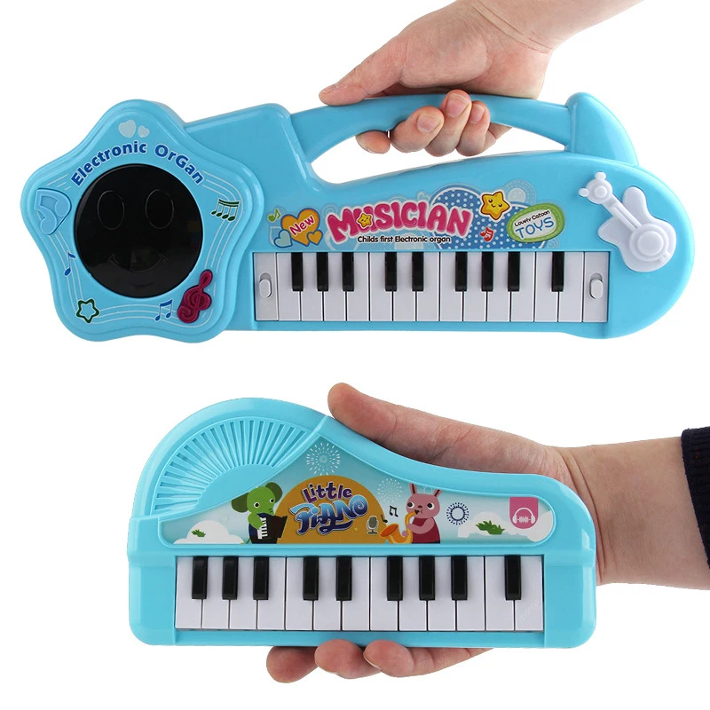 Keyborad de sonido eléctrico intermitente para niños, instrumento Musical de Piano, juguete educativo para el desarrollo temprano, 1 unidad