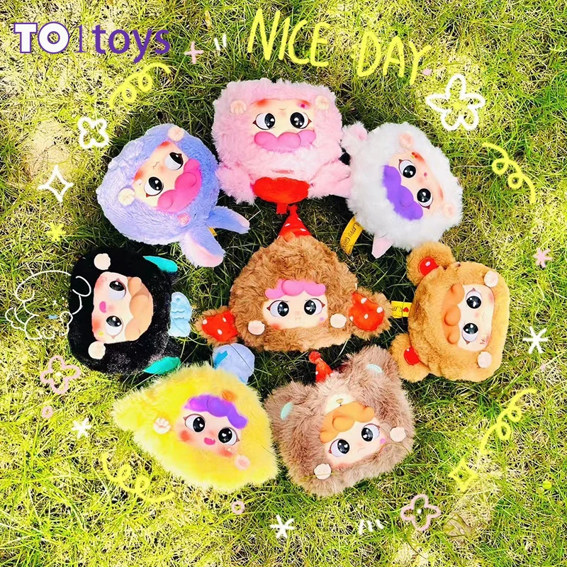 Migo Animal Party Series Plush Doll Action Figure Kawaii Model Guess Bag Plush Toys Collection Birthday Gift for Girls Toy