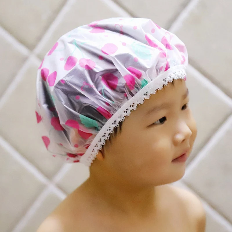 Children Baby  Boys Girls Bathing Shower Shampoo Caps Waterproof Shower Bathing Hat Infant Toddler Baby Shower Caps