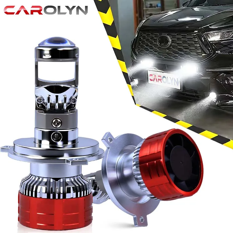 

Автомобильные/мотоциклетные светодиодные линзованные фары CAROLYN 2026 H7 (H4, H11, 9005, 9006, HB3, HB4) 6000K Canbus, высокомощные лампы для авто/мото, противотуманные фары