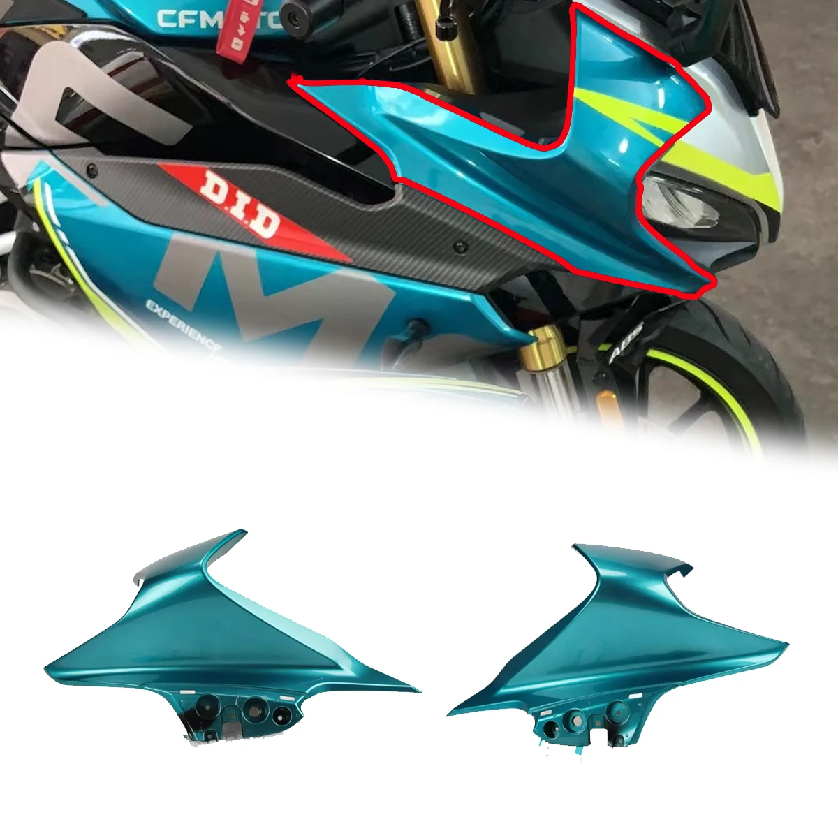 FOR CFMOTO CF250SR 250SR 250SR-MY22 Motorcycle Parts Side Downforce Naked Headlight protective cover housing deflector cover