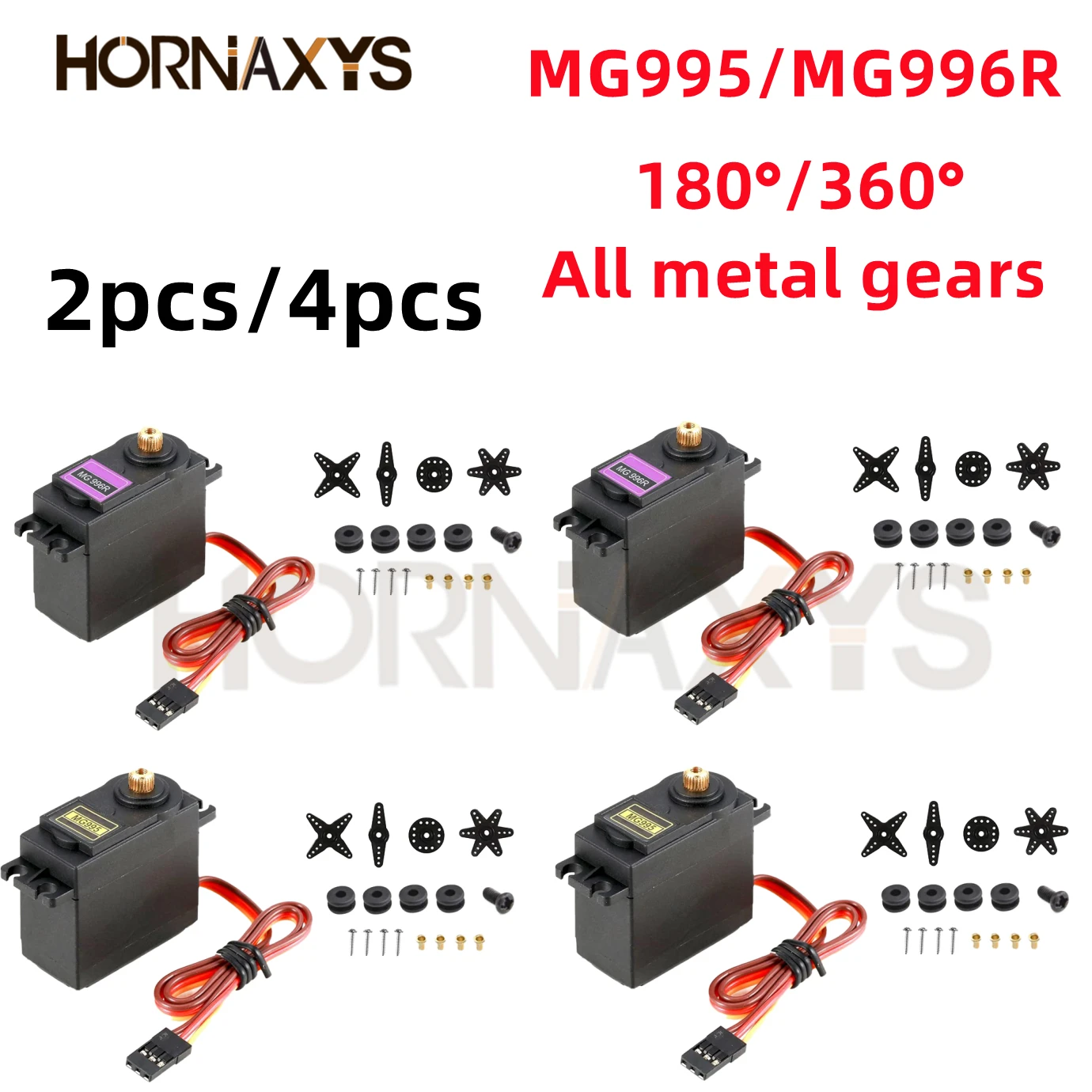 2PCS/4PCS 13KG 15KG Serwa cyfrowe MG995 MG996R Serwo All Metal Gear do modeli samochodów JR RC Helikopter Łódź Arduino UNO DIY