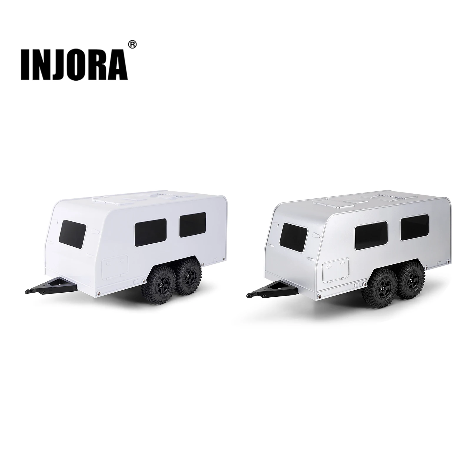 

INJORA Travel Camper Trailer with Hitch For 1/18 RC Crawler TRX4M