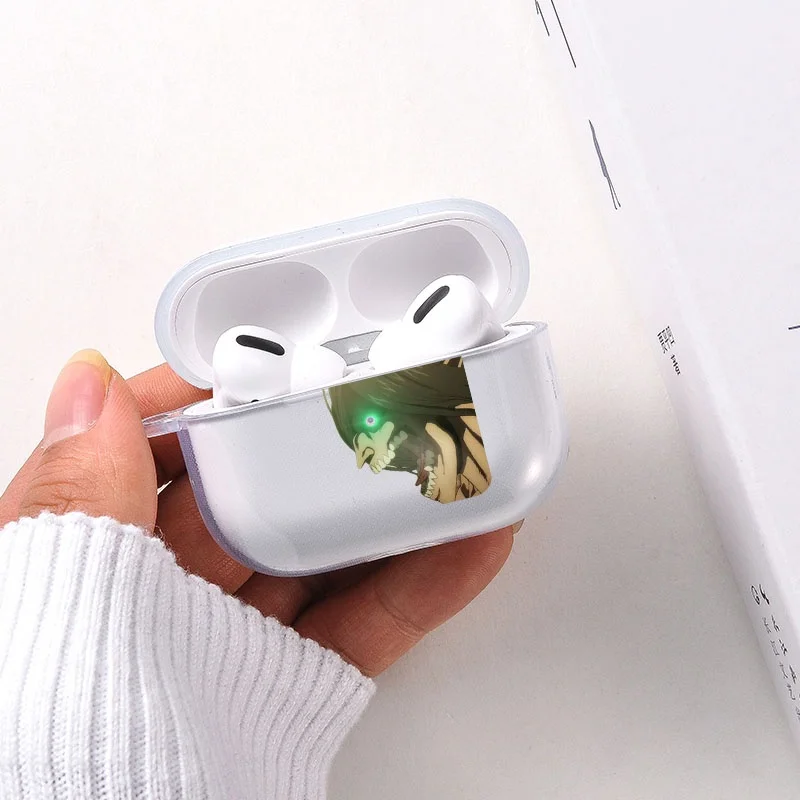 Japan Attack on Titan Kopfhörerhülle für Airpods 3 2 1, weiche kabellose Bluetooth-Kopfhörerhülle, Shingeki No Kyojin Anime-Hüllen – Detail 3