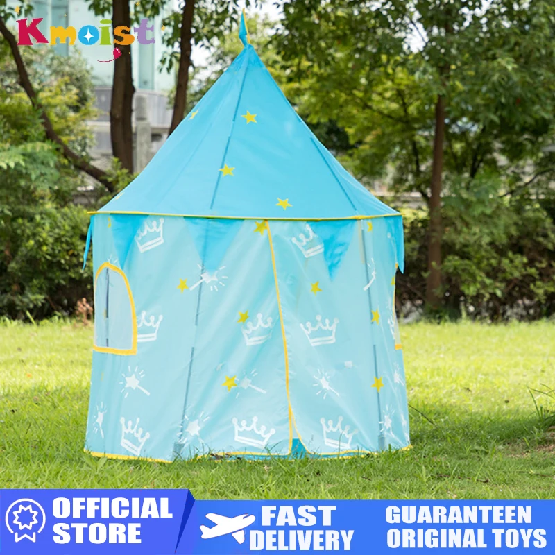 Children Play Tent Portable Foldable Prince Princess Tents Kids Girls Cubby Play House Child Boys Baby Outdoor Toy Tents Castle