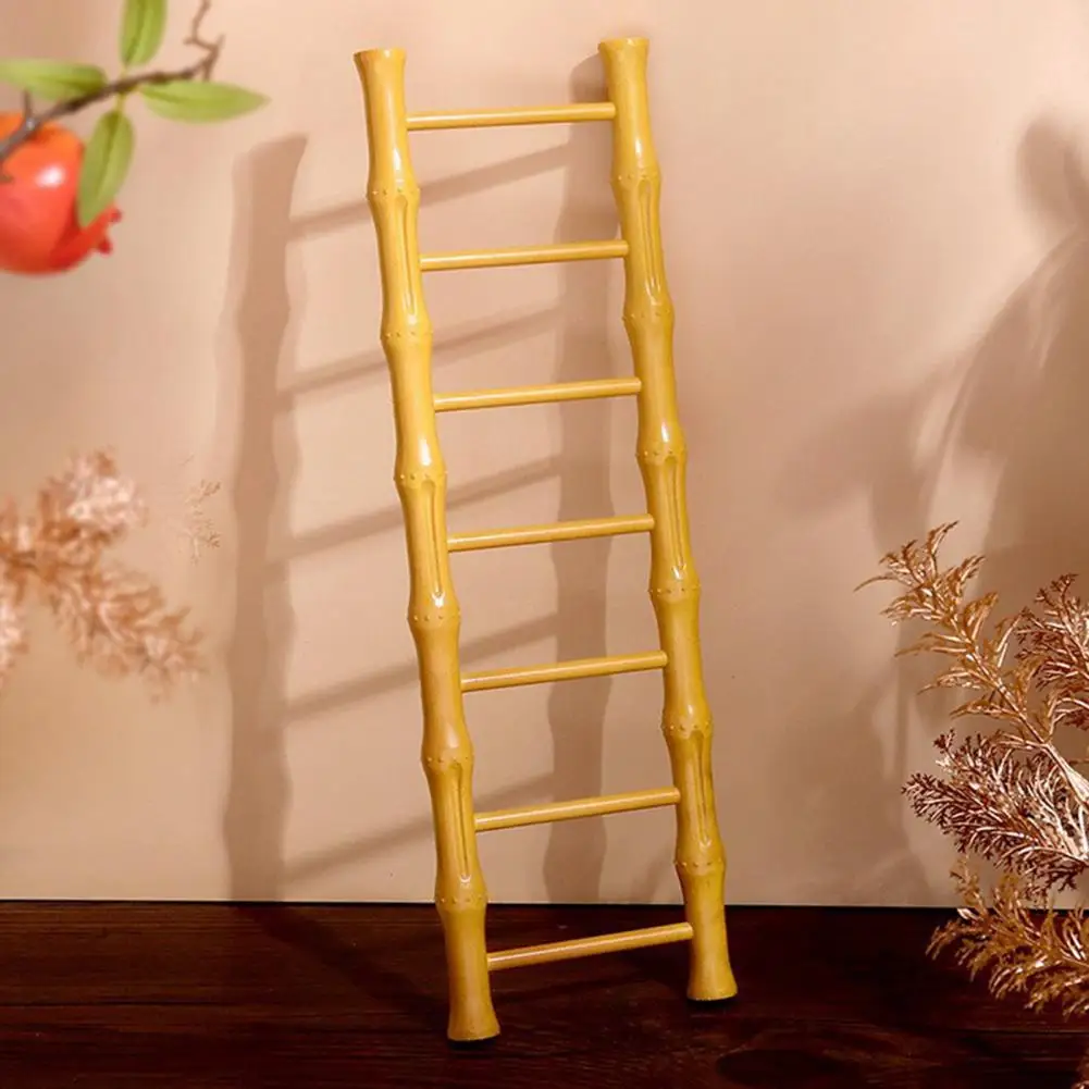 Lucky Ladder Ornament Chinese Style Step Ladder Sculpture for Home Decor Vintage Ornament Craft for Housewarming for Office