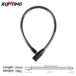 Xunting Steel Wire Metal Bicycle Safety Lock Universal Anti-Theft Bicycle Lock Motorcycle Wire Lock Safety Cable with 2 Keys