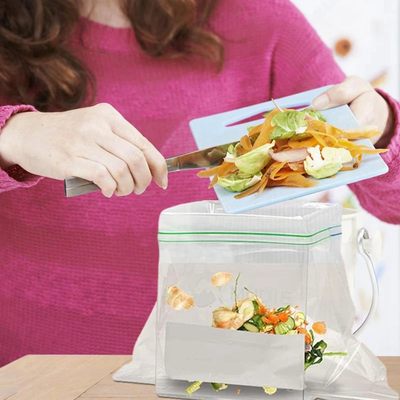 1 قطعة المطبخ الغذاء وجبة خفيفة ختم حقيبة عزل عدم الانزلاق تخزين أكياس ساندويتش حر اليدين حامل كبير